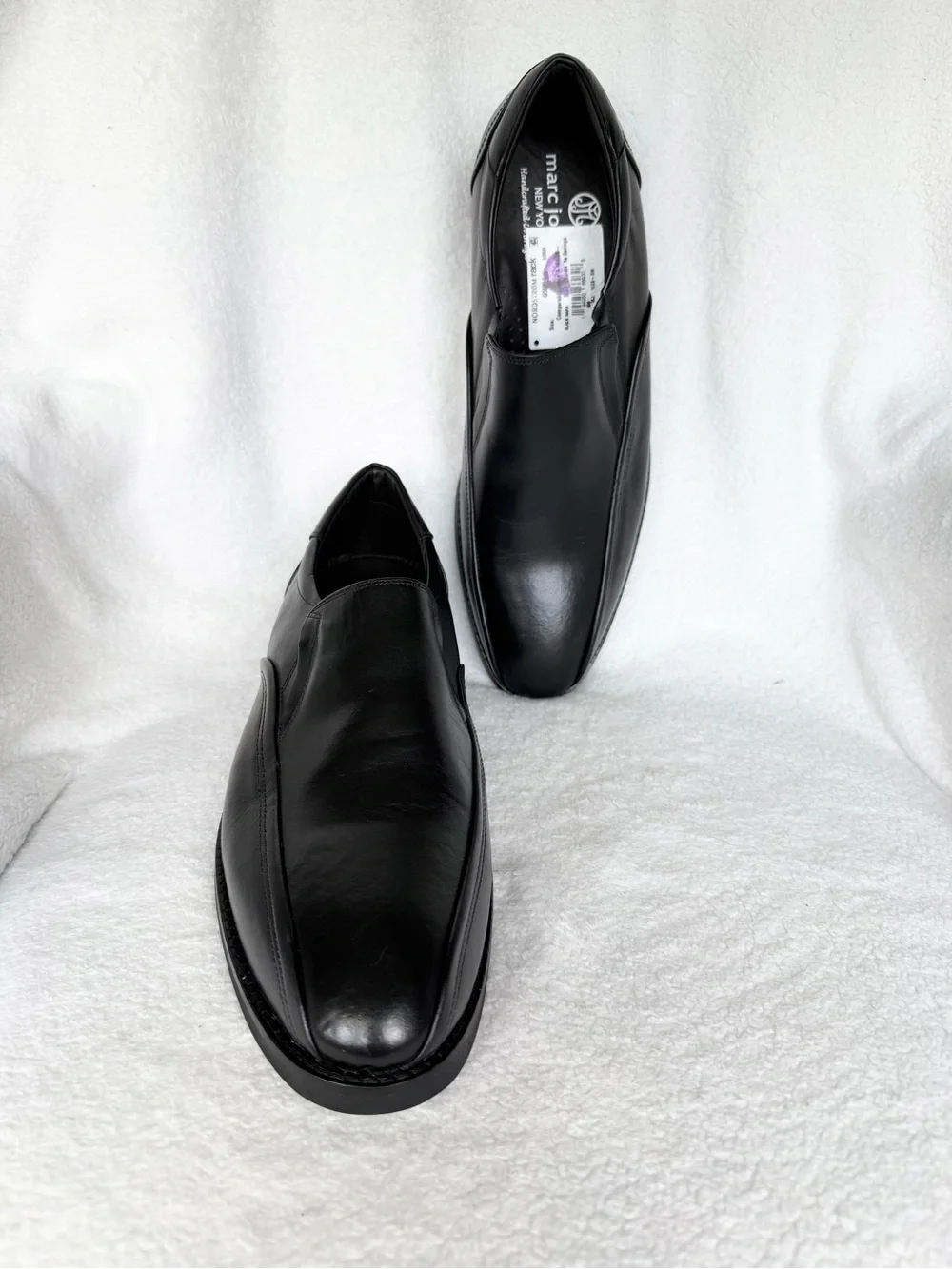 New Marc Joseph New York Men's Cascade Street Black Leather Loafers Size 9.5 M